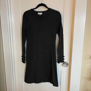 Calvin Klein Long Sleeve Dress with Ruffle Cuffs
